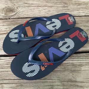 Women’s Levi’s rainbow flip sandals- 9- New